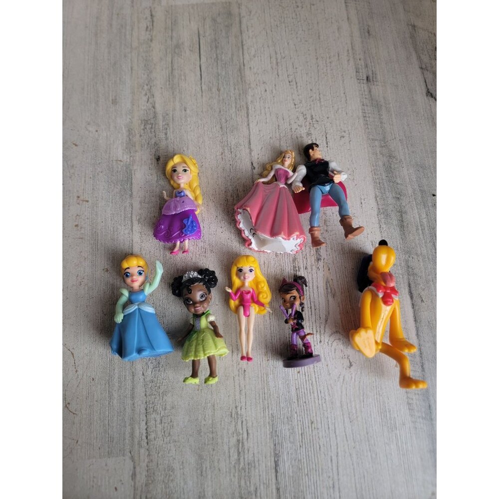 Disney mix princess prince variety toy set xmas tangled pluto rapunzel